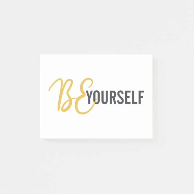Notas Post-it® Gráfico moderno, simple, urbano de Be Yourself (Anverso)