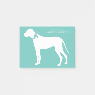 Notas Post-it® Gran Cachorro de Perro Danés