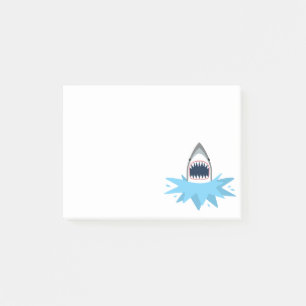 Notas Post-it® Gran dibujo animado del tiburón blanco