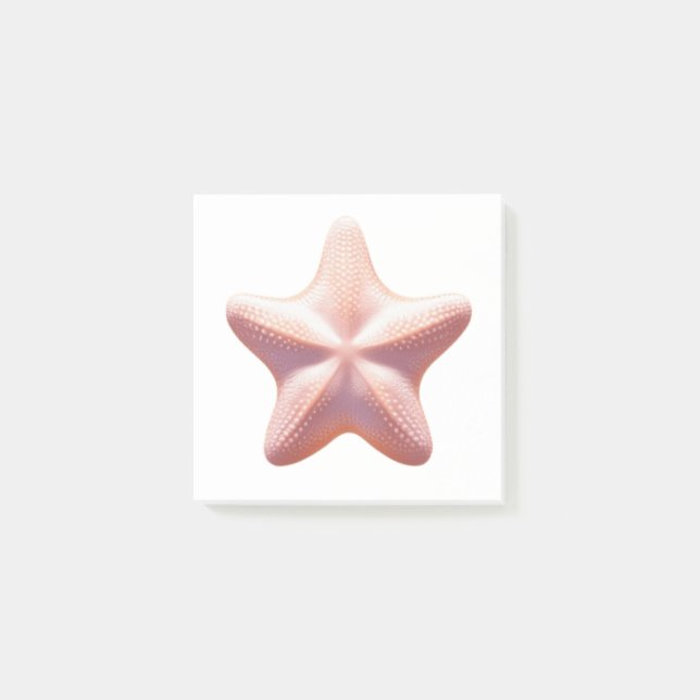 Notas Post-it® Gran estrella rosa (Anverso)