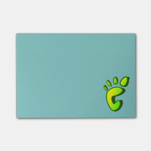 Notas Post-it® Gran huella verde de cal