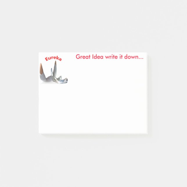 Notas Post-it® Gran Idea Memos' (Anverso)