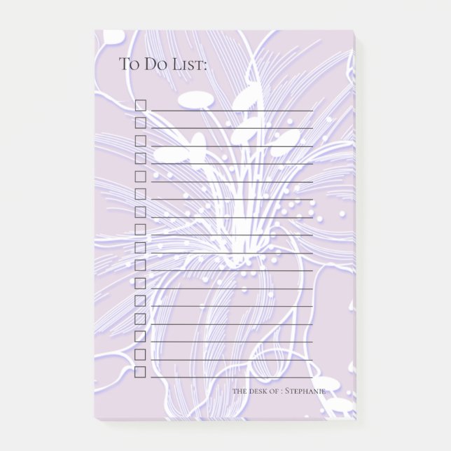 Notas Post-it® Gran negrita Hibiscus Flower CHOOSE COLOR (Anverso)