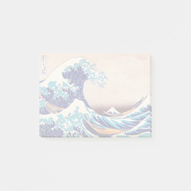 Notas Post-it® Gran ola del Bella Artes japonés de cosecha Kanaga (Anverso)