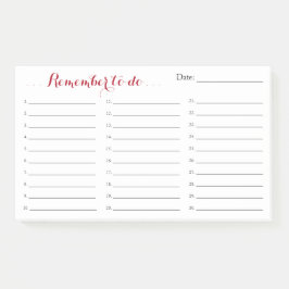 Notas Post-it® Gran organizador de lista de tareas pendientes con