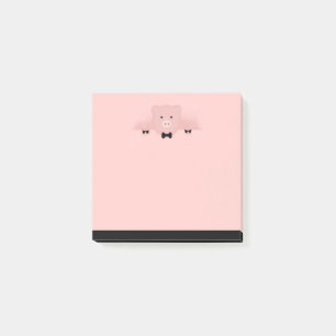Notas Post-it® Granja de cría de cerdos rosados caprichosos
