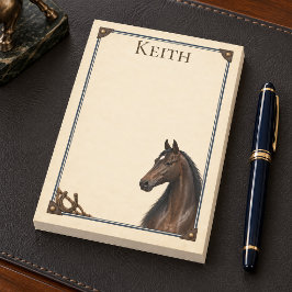 Notas Post-it® Granja patrimonial personalizada de caballo zaino