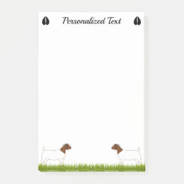Notas Post-it® Granja personalizada de cabra boer