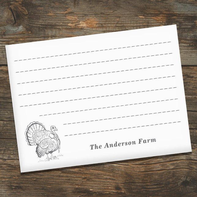Notas Post-it® Granja Turquía (Farm Turkey Post-it Notes)