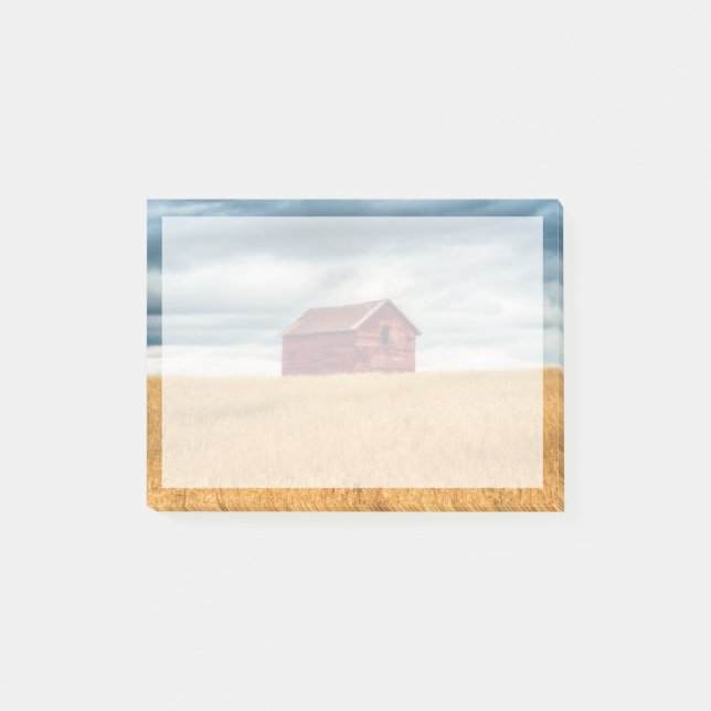 Notas Post-it® Granjas | Antiguo granero rojo (Anverso)