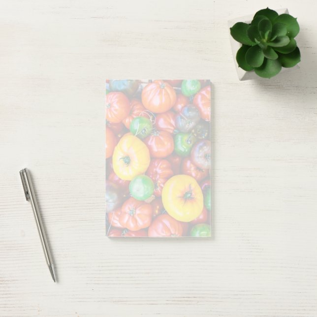 Notas Post-it® Granjas | Colorida cosecha de tomate (Oficina)