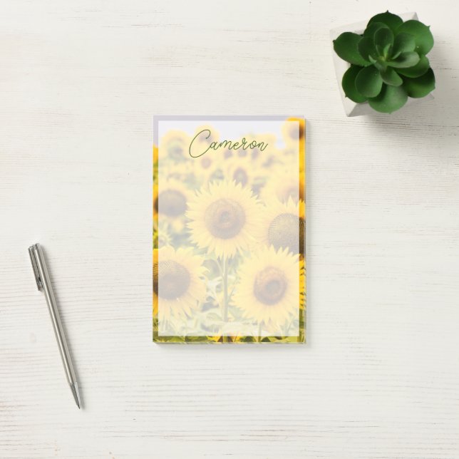 Notas Post-it® Granjas | Un Campo De Girasol (Oficina)