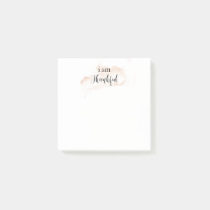 Notas Post-it® *~* Gratitud Afirmación Rosa Oro estoy agradecido