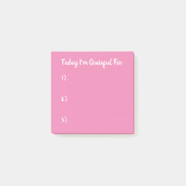 Notas Post-it® Gratitud Rosa Simple