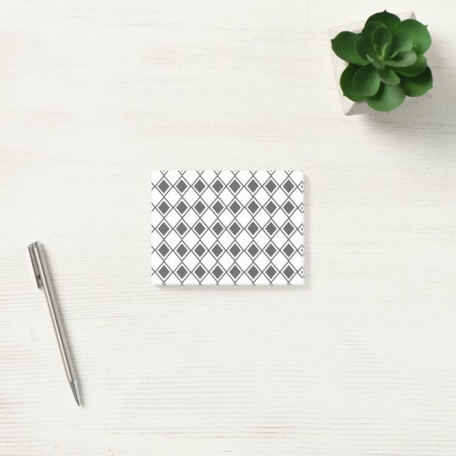 Notas Post-it® Gray Harlequin (Oficina)