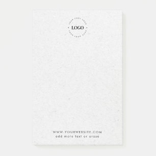 Notas Post-it® Gray Kraft Tu Personalizado logotipo comercial y t
