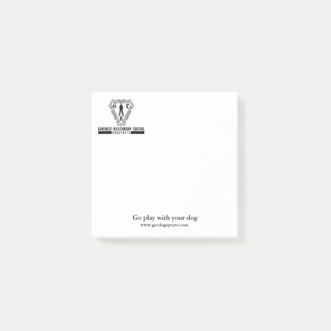 Notas Post-it® GRC Dogsport pegajoso (Anverso)