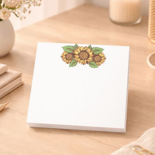 Notas Post-it® Green and Yellow Sunflower Post escribe (Subido por el creador)
