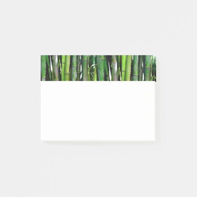 Notas Post-it® Green Bamboo Stalks Nature Photography (Anverso)