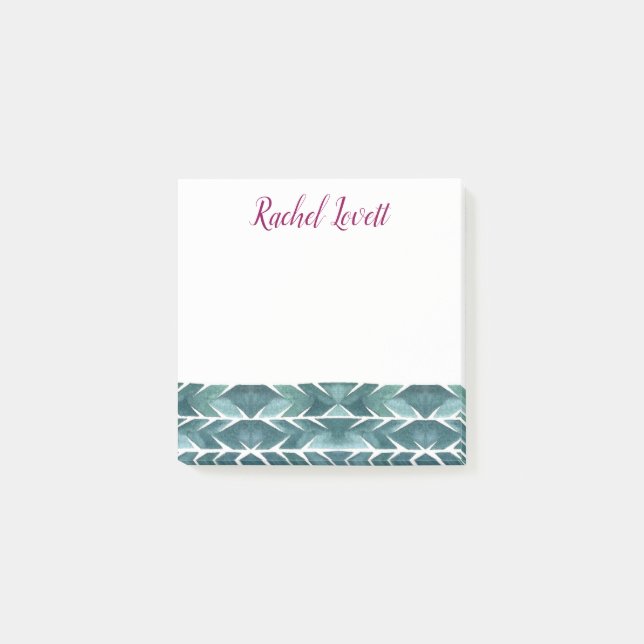 Notas Post-it® Green Cactus Texture Post It Notes (Anverso)