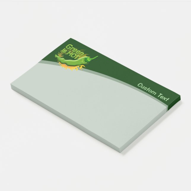 Notas Post-it® Green es HOT (En perspectiva)