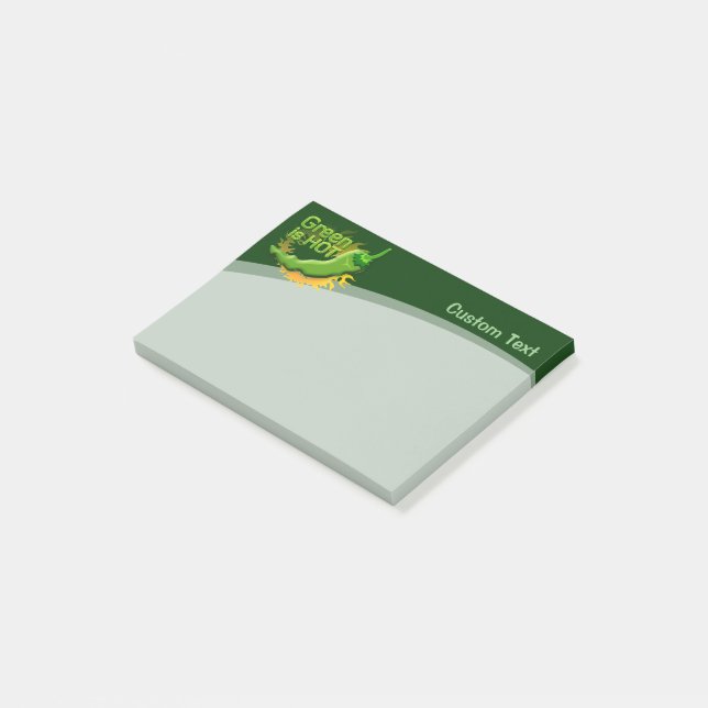 Notas Post-it® Green es HOT (En perspectiva)