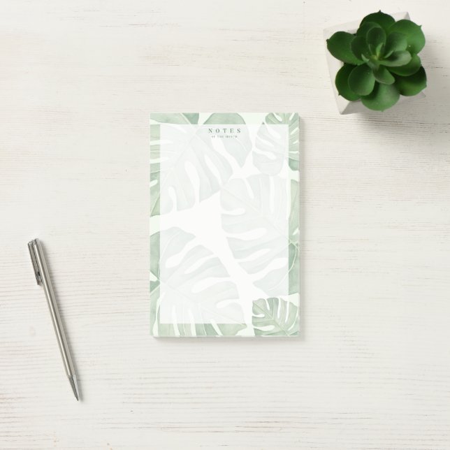 Notas Post-it® Green Palm Plant Post-it Notes (Oficina)