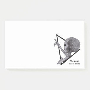 Notas Post-it® Grey Alien, la verdad está ahí fuera