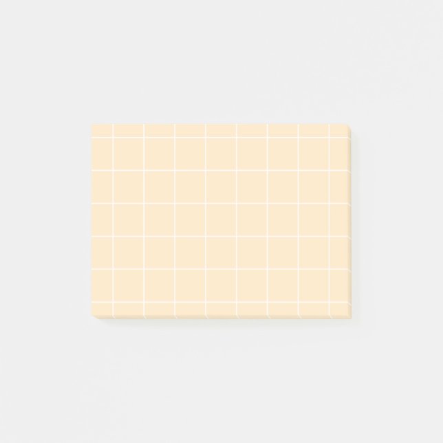 Notas Post-it® Grid paper: minimalist grid (vanilla) (Anverso)