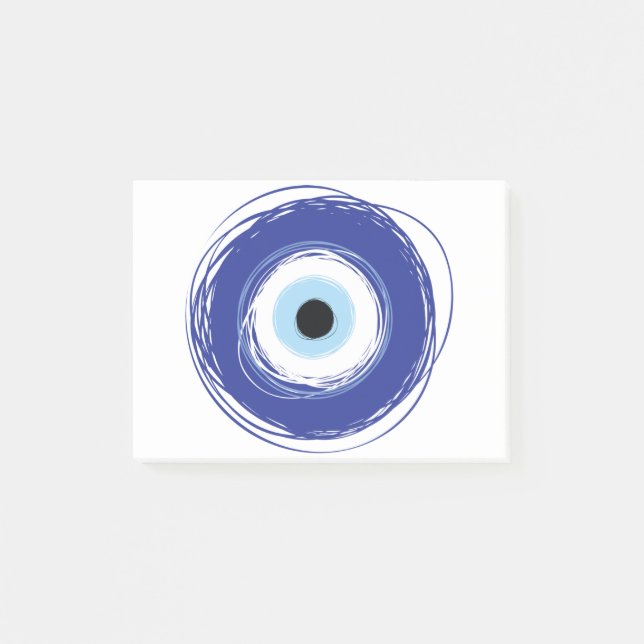 Notas Post-it® Griego artificial de ojos malvados (Anverso)