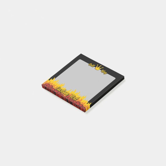 Notas Post-it® Grill King Crown (En perspectiva)
