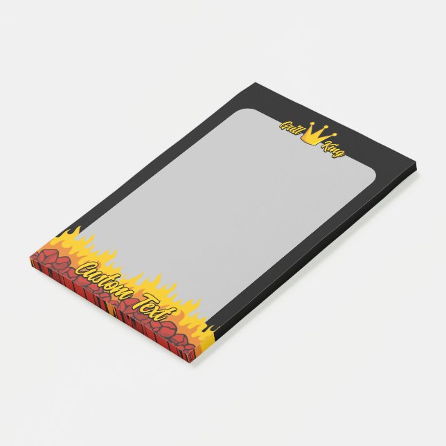 Notas Post-it® Grill King Crown (En perspectiva)