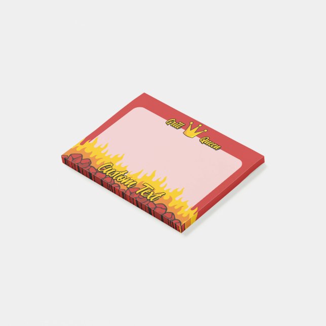 Notas Post-it® Grill Queen Crown (En perspectiva)