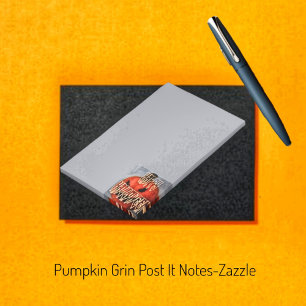 Notas Post-it® Grin de calabaza