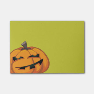 Notas Post-it® Grinning Halloween Pumpkin Post-it® Notes