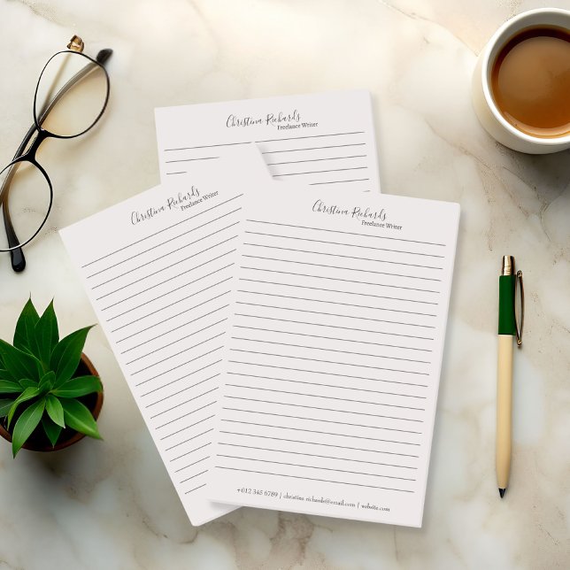 Notas Post-it® Gris Minimalista elegante (Subido por el creador)