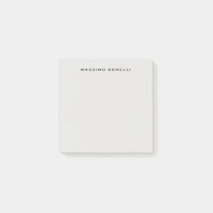 Notas Post-it® Gris platino minimalista moderno legible