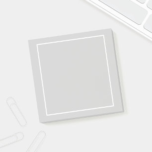 Notas Post-it® Gris y blanco en blanco