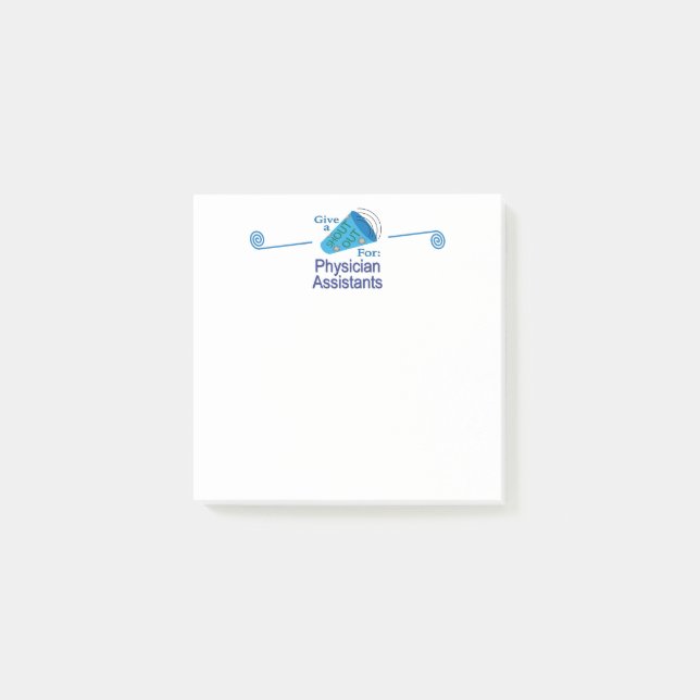 Notas Post-it® Gritos a los asistentes médicos (Anverso)