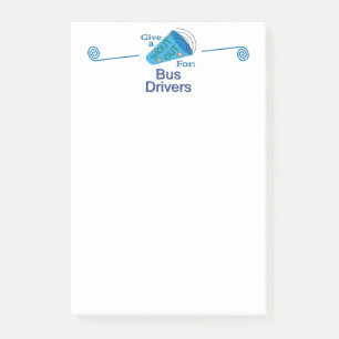 Notas Post-it® Gritos a los conductores de bus