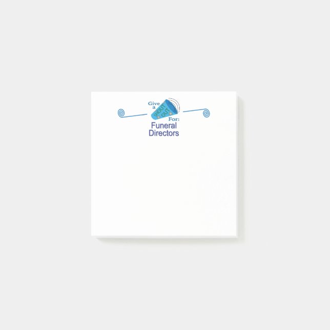 Notas Post-it® Gritos a los directores de funerales (Anverso)