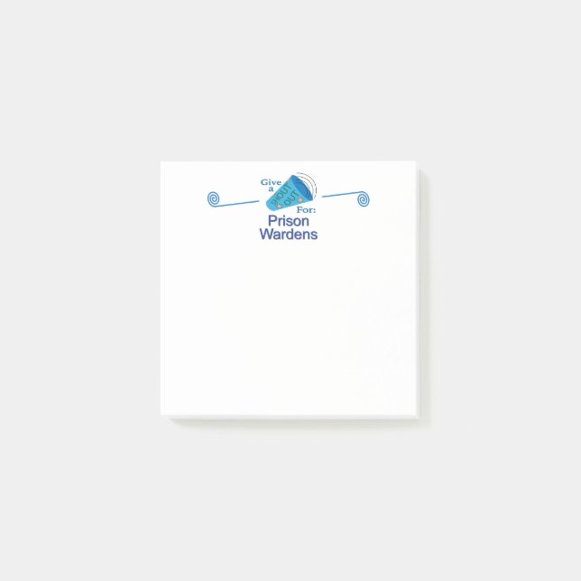 Notas Post-it® Gritos a los guardias de la prisión (Anverso)