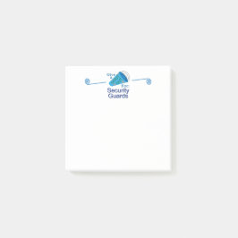 Notas Post-it® Gritos a los guardias de seguridad