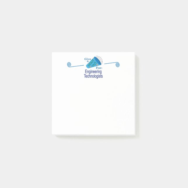 Notas Post-it® Gritos a los técnicos de ingeniería (Anverso)
