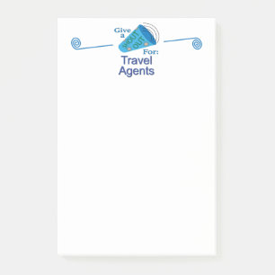 Notas Post-it® Gritos para agentes de viajes