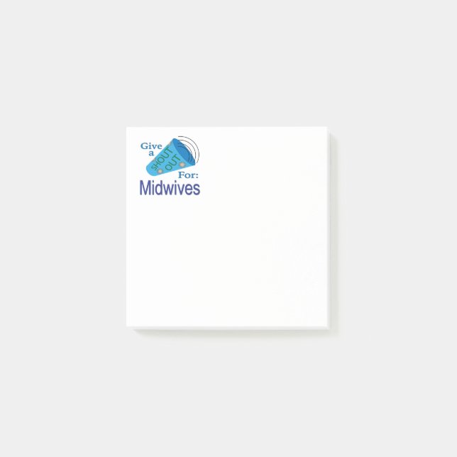 Notas Post-it® Gritos para comadronas (Anverso)