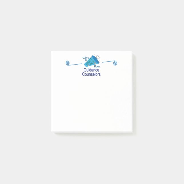 Notas Post-it® Gritos para consejeros de orientación (Anverso)