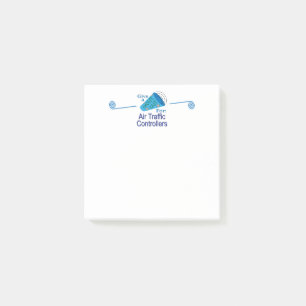 Notas Post-it® Gritos para controladores de tráfico aéreo