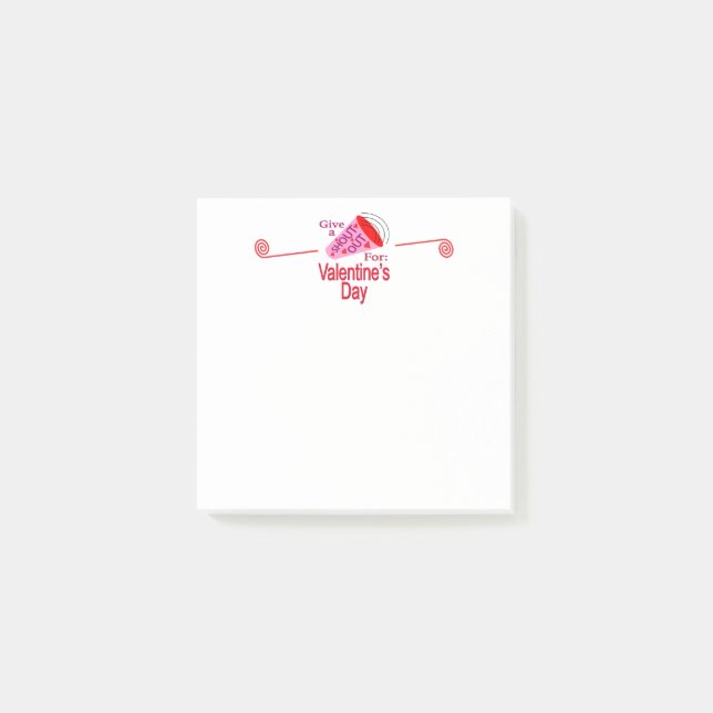 Notas Post-it® Gritos para El día de San Valentín (Anverso)