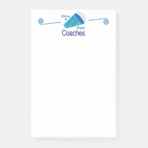Notas Post-it® Gritos para entrenadores